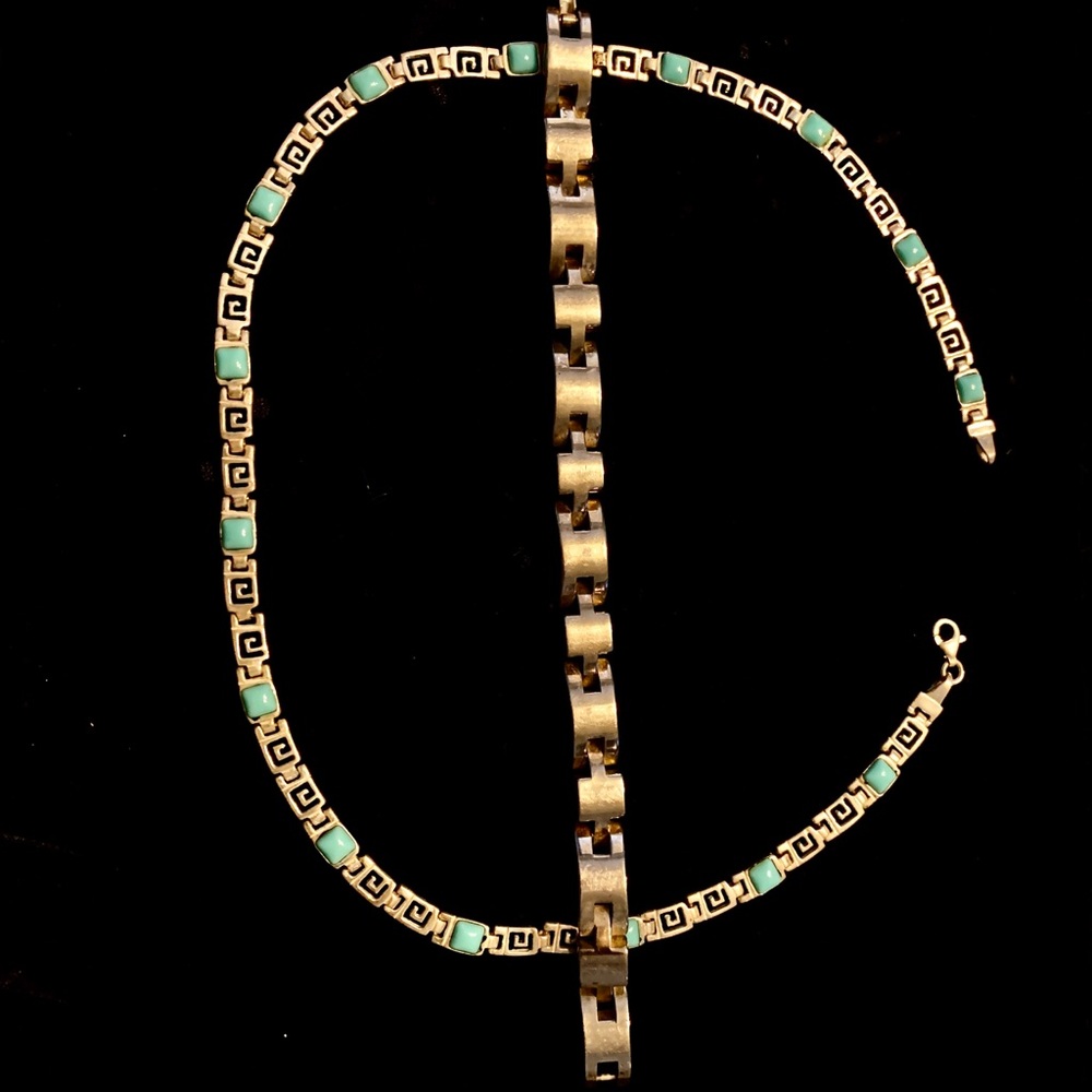925 Silver necklace and bracelet from Greece